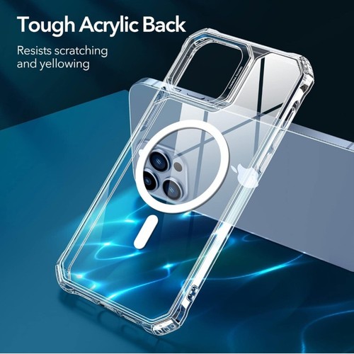 Magnetic Case Air Armour with HaloLock Compatible with iPhone 14 Pro 6.1in,Clear - Picture 6 of 6