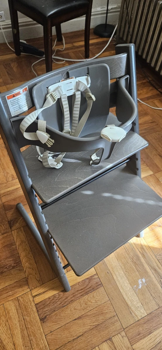 Stokke Tripp Trapp Hazy Grey Wood Baby & Toddler High Chair + Reviews