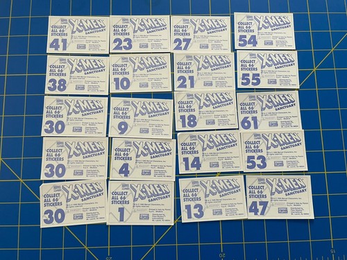 1996 X-MEN SANCTUARY STICKER LOT Of 20 - GOOD CONDITION - Bild 2 von 4