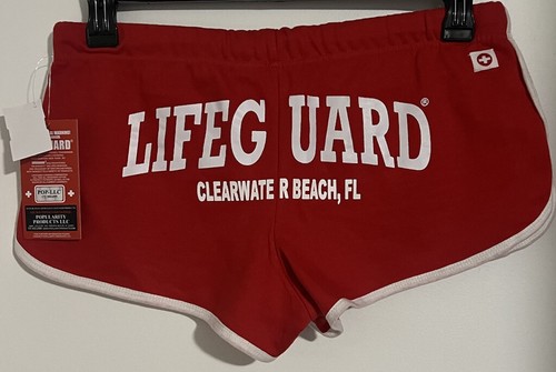 Lifeguard Red & White Very Sexy Summer Vacation Shorts Sz XL NWT WOW LOOK Sale!! - Picture 8 of 17