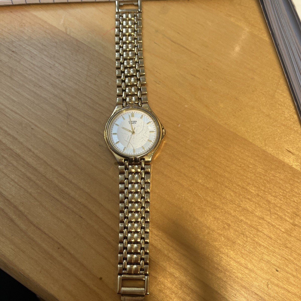 CITIZEN QUARTZ WATCH 6031-S42050 HSB 588482 GN-0S 5 GOLD