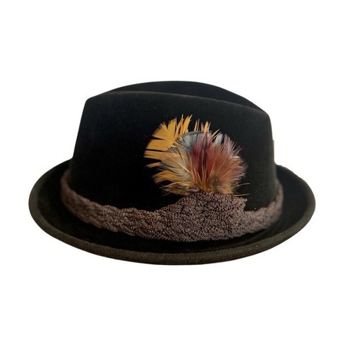 Royal Stetson Deluxe Fur Felt Homburg Hat Size 7 Excellent Condition Vintage 60s - Afbeelding 1 van 12