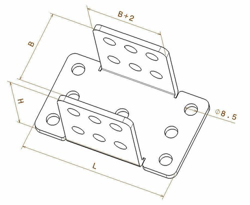 Colgantes de viga de anclaje de pared para poste de cerca de alta resistencia de 4 mm - Imagen 11 de 26