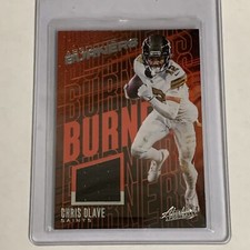 2023 Panini Absolute Chris Olave Absolute Burners Patch Jersey #AB-8 Saints