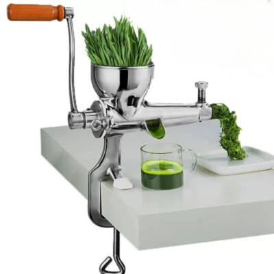 Hand Juicer Stainless Steel Wheatgrass Juicer Manual Juicer Squeezer Wheat Grass