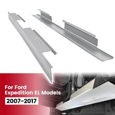 Left & Right Side Rocker Panels Steel For Ford Expedition EL Models 2007-2017