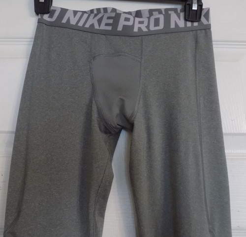 Youth Boy's Nike Pro Compression Dri Fit  Sports Leggings Size M Gray - Picture 2 of 6
