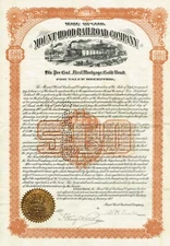 USA MOUNT HOOD RAILROAD COMPANY stock certificate