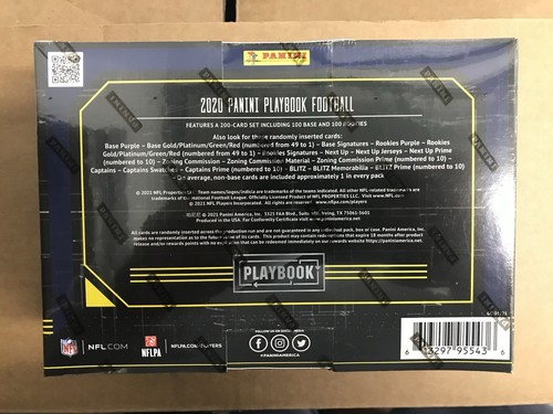 Mega caja y colgador de fútbol americano NFL Panini Playbook 2020 nuevo y sellado - Imagen 4 de 8