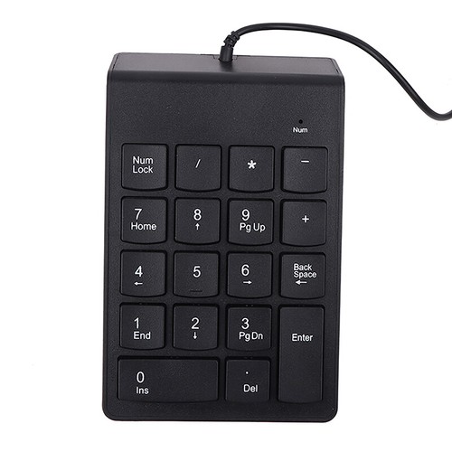 1Pc Numeric Keypad USB Wire Mini Number Keyboard For Laptop PC 18 Keys Keybo ZC - Picture 6 of 12