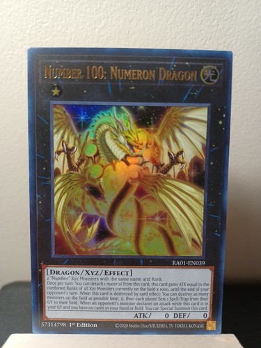 YuGiOh! - Nummer 100: Numeron Dragon - 1. Auflage Ultra selten RA01-EN039 NM