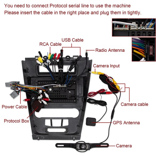 Carplay Android 12 Car Stereo Radio for Ford Fusion 2009~2012 Apple SpeedPak - Picture 11 of 12