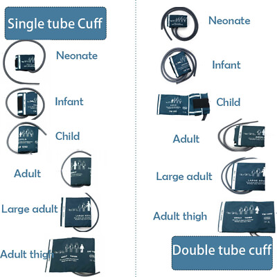 #ad Reusable NIBP Cuff Blood Pressure for Patient Monitor Cuff Single Double tube $8.96