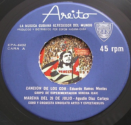 CANCION DE LOS CDR / MARCHA DEL 26 DE JULIO 7" VINYL *RARE CUBAN CUBA 45* - Foto 3 di 4