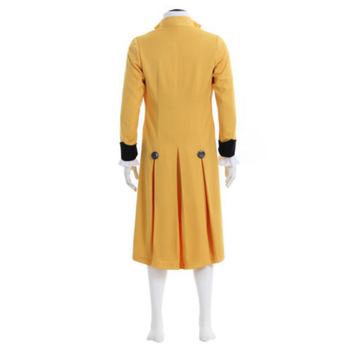 Medieval Mens Yellow Cosplay Costume Suit 18th Century British Suit - Picture 6 of 9
