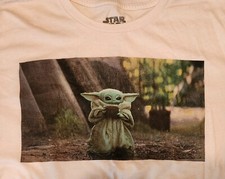 AUTHENTIC LUCASFILM LTD. STAR WARS / GROGU MANDALORIAN GIRL'S T-SHIRT SIZE S/CH