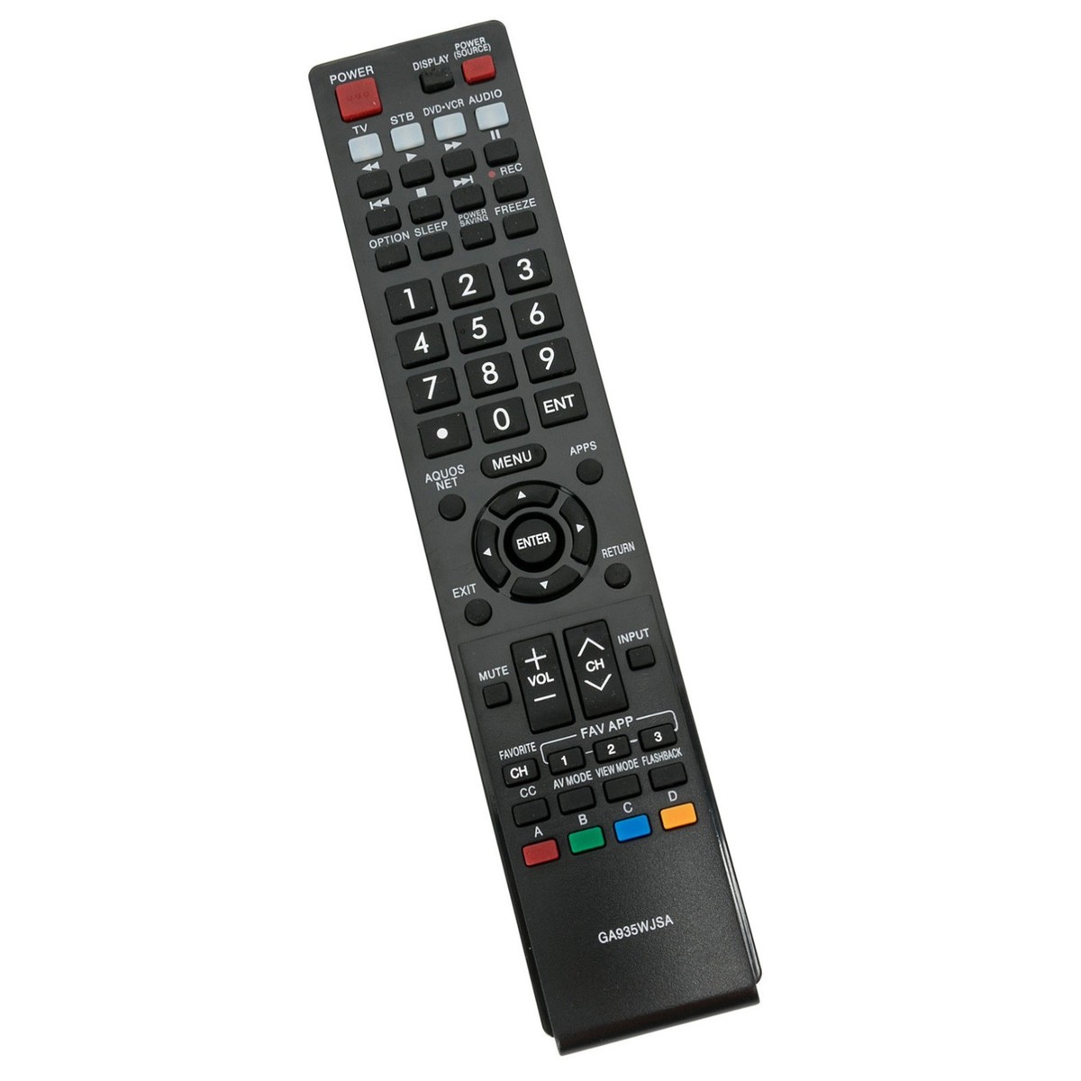 Replacement Remote For Sharp AQUOS TV - GA935WJSA Compatible With Multiple Models