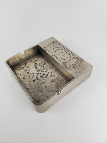 Vintage KOOL Branded Ashtray - Metal - 1999 B&W T Co. - 5"x5"x1.25"