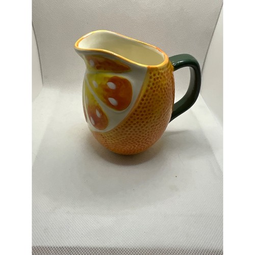 Frischer Zitrus Keramik orange Krug - Bild 8 von 9