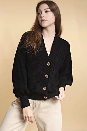 Damen Cardigan Herbst Winter Strickjacke Alltag Büro Weiches Strickpullover Top - Bild 15 von 66