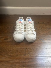 Size 8 - adidas Superstar White Gold