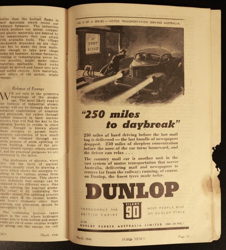 1946 Ford News March 1946 Ford Australia Automotive & Military History Book - Picture 5 of 10
