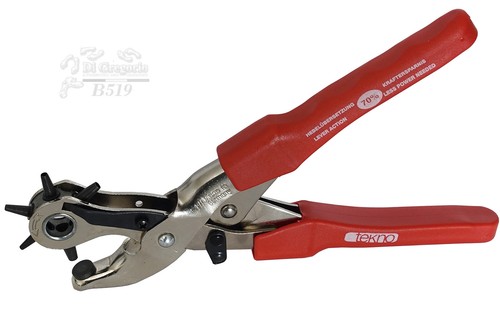 Pinza revolver 6 fustelle per forare con poco sforzo impugnatura confort - Foto 6 di 6