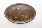 Original Excavated Civil War Union U.S. Cartridge Belt Plate