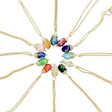 Gold Birthstone necklace