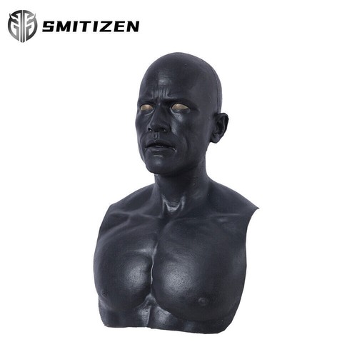 Smitizen Black Silicone Man Human Skin Party Mask For Puppy Gay Masken Hood - Picture 8 of 12