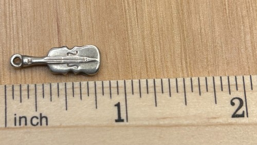 Vintage Sterling Silber Violine Armband Charm - Bild 4 von 4