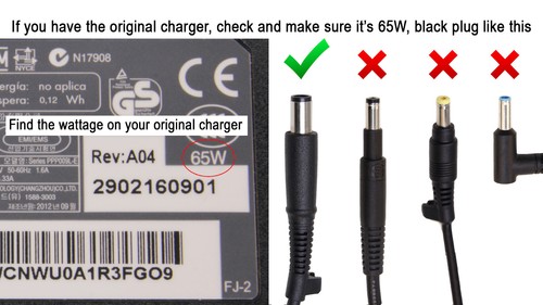 Genuine Original HP 932447-850 19.5V 3.33A AC Power Adapter Charger - Picture 3 of 3