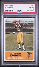 1962 FLEER 57 AL DOROW PSA 6