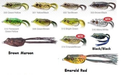 Choice of Colors Koppers 55 Hollow Body Live Target Frog