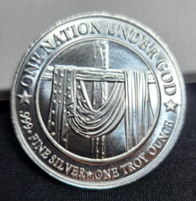 One Nation Under God 1oz Silver Round .999 46.03 per troy oz