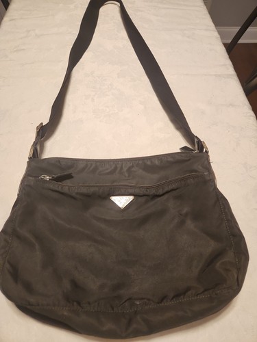 PRADA Black Nylon Crossbody Shoulder Bag Purse  - Picture 1 of 6