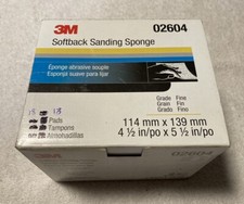 3M 02604 Flexible Sanding Sponges 4.5 in x 5.5 in Fine 18/Box (18 Pads)