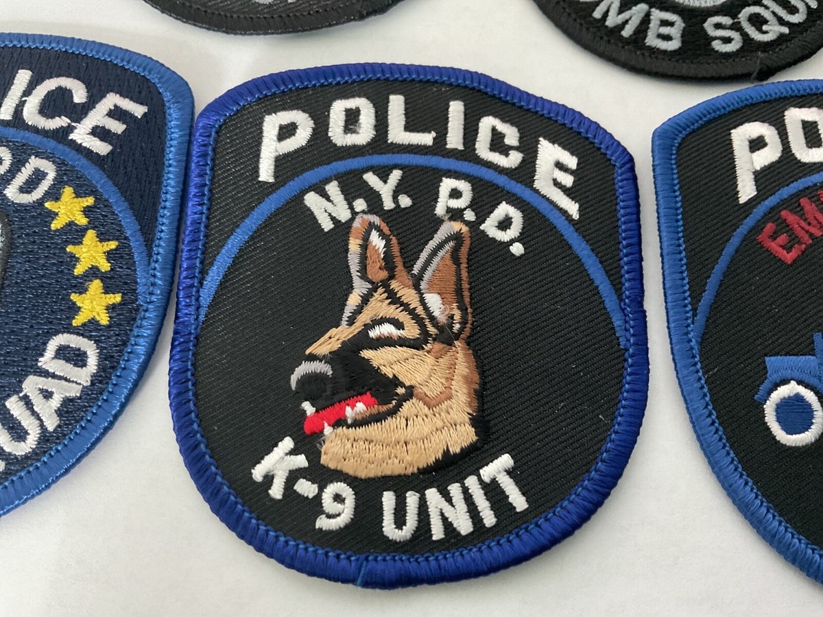 NYPD Police Special Unit collectable patch set Seven full