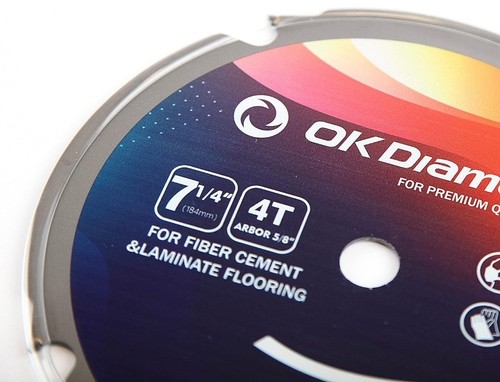 OKDIAMOND 7-1/4"x 4T PCD Polycrystalline Diamond TCG 4 PCD Tipped Hardie Fiber C - Picture 5 of 8