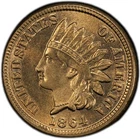 Indian Head Cent 1864 Copper-Nickel PCGS MS-65! Key Date! Super Nice Gem!