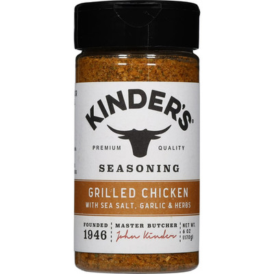Kinder's Grilled Chicken Seasoning Blend with Garlic, Sea Salt, and Herbs, 6 oz