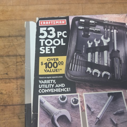 NOS Craftsman 53-teiliges Werkzeugset metrisch SAE Made in USA 33853 1990er - Bild 6 von 20