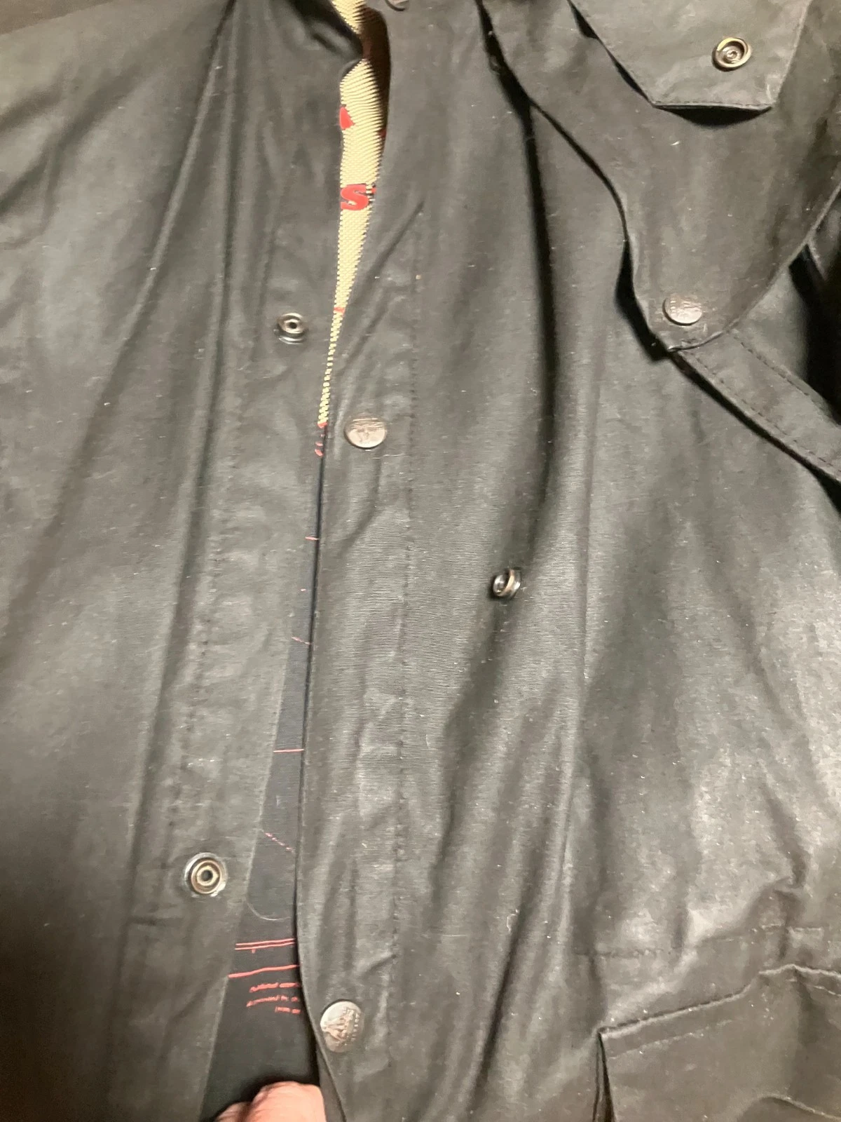 Kakadu Traders Mens Cotton Oilskin Duster Size Lg Drover Rain Coat Australia image 10