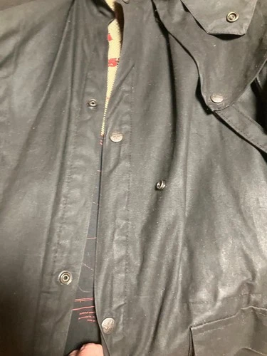 Kakadu Traders Mens Cotton Oilskin Duster Size Lg Drover Rain Coat Australia image 10