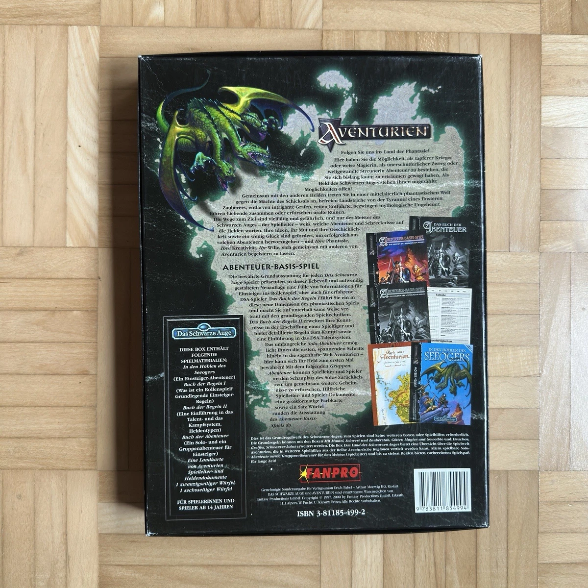 DSA Das Schwarze Auge 2000 Abenteuer Basis Spiel Die Helden. Fantasy Fanpro TOP