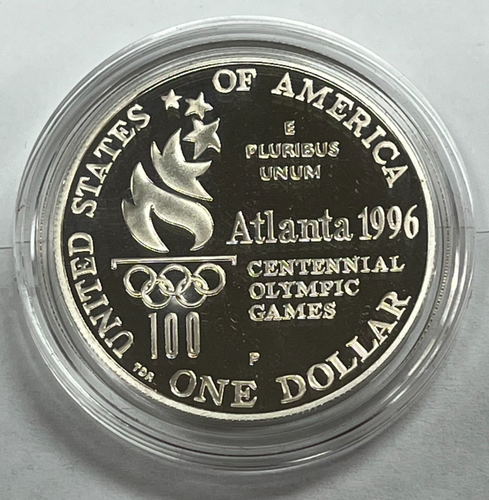 1996 US Mint Olympic Commemorative silver proof 2 coin set - Tennis & Paralympic - Picture 5 of 24