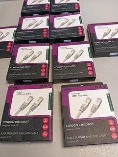 10er set APM Ethernet Kabel Cat 6 – 5 m RJ45 Netzwerkkabel geschirmt (F/UTP) fü