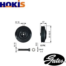 BELT PULLEY CRANKSHAFT TVD1033A FOR VW CALIFORNIA/T4/Camper CRAFTER/30-50/Van  