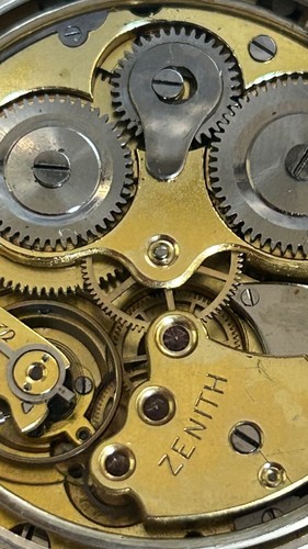 Zenith Silver Alarm Vintage Rare " Model Gandhi" Original Dial Extremely Rare - Bild 15 von 21