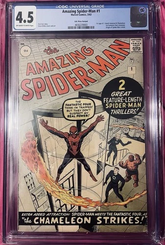 Amazing Spider-Man #1 1963 UK Pence Variant CGC 4.5